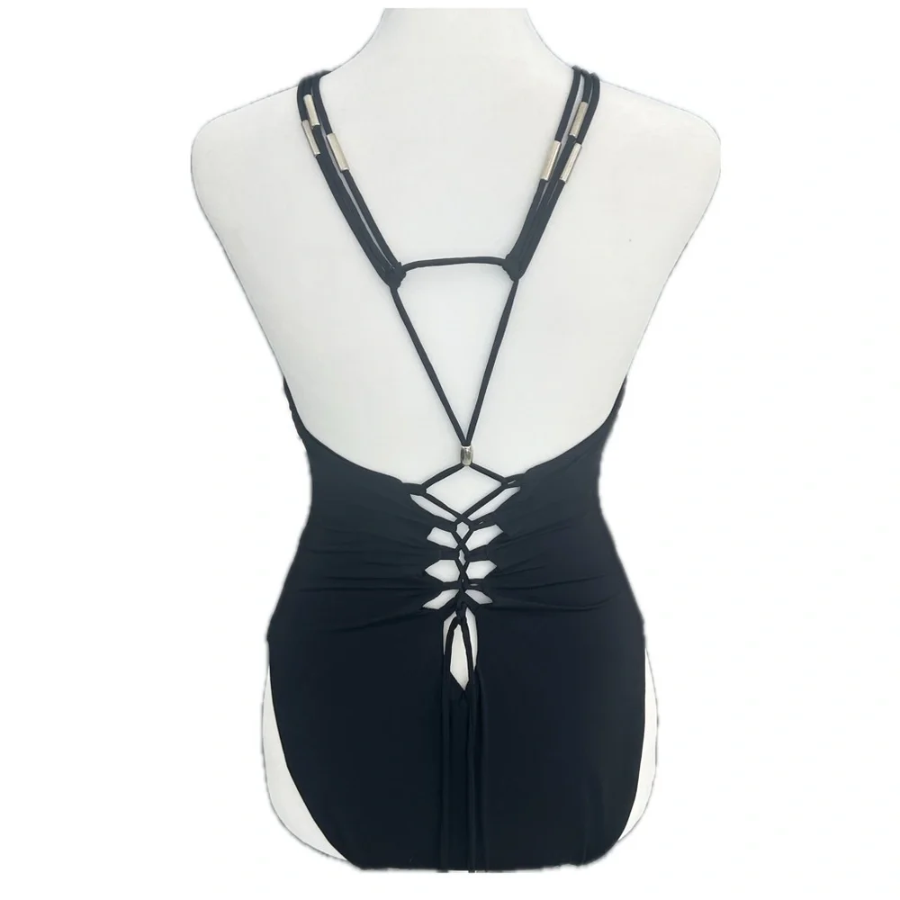 TiniBikini Plunging One Piece Swimsuit - Picture 4 of 7